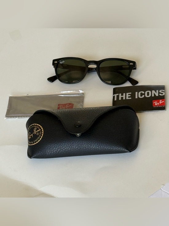 Ray-Ban Accessories - Ray-Ban RB4140 601 3N Wayfarer Style Black Sunglasses with Case